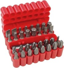 33pcs Power Bit Set Security Torque Screwdriver Belt Clip Holder Torx Pozi Hex