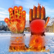 Rechargeable  Cozy Electric Heated Gloves - USB Powered Warm Gloves with Battery