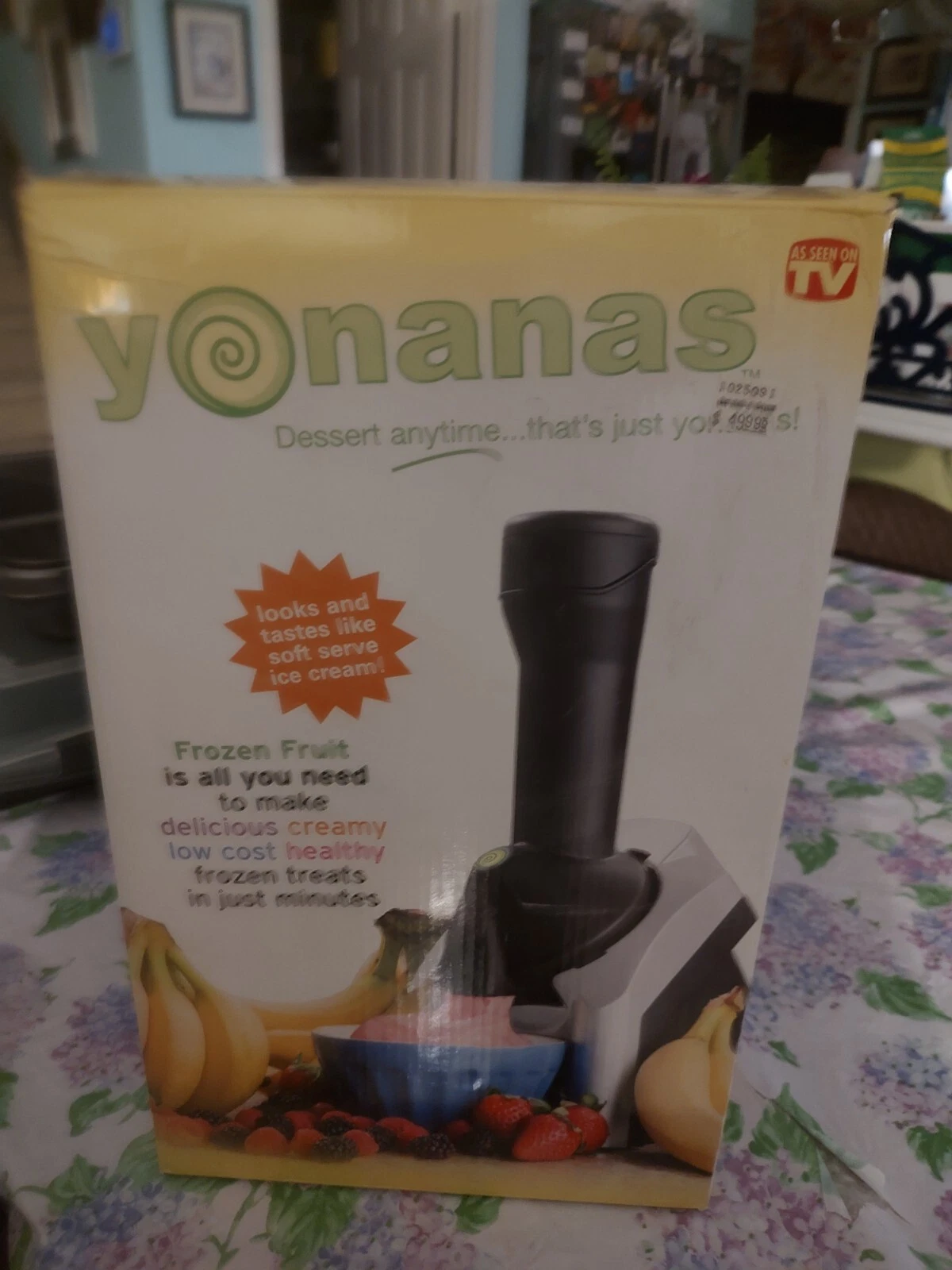 Dole YONANAS Deluxe Healthy Dessert Frozen Treat Maker 901 Black & Silver