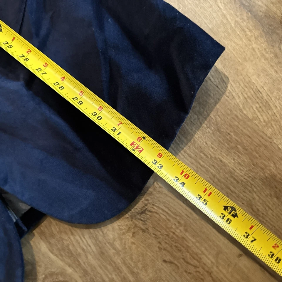 Merona Men’s Blue Sport Coat Cotton VELVET Jacket Formal PROM Wedding Blazer 44R - Image 2 of 4