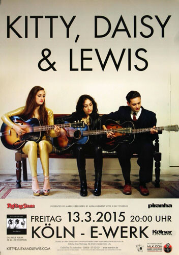 Kitty, Daisy & Lewis - The Third , KöLn 2015 | Konzertplakat | Poster-image