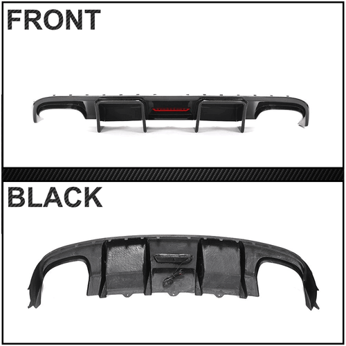 Difusor trasero de carbono difusor faldón trasero alerón labio se adapta a Audi S4 2008-12 - Imagen 7 de 8
