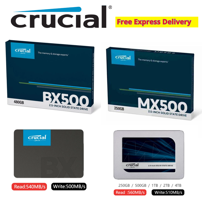Inch Crucial Ssd Dram Bx500 Dram Cache Kingston NV2 TB NVMe SSD