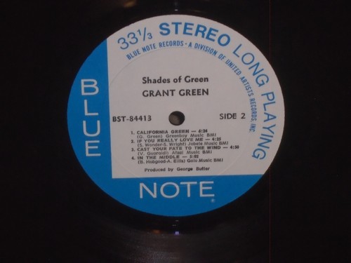 Grant Green Shades of Green Blue Note 84414 United Artists 1st press 1972 - Picture 2 of 4