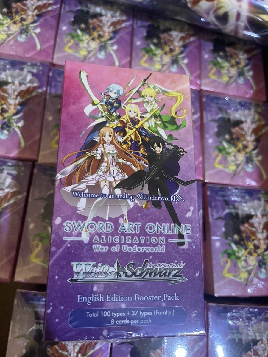 sword art online alicization war of underworld volume two Booster Boxes. sword art online alicization war of underworld volume two Booster Boxes.
