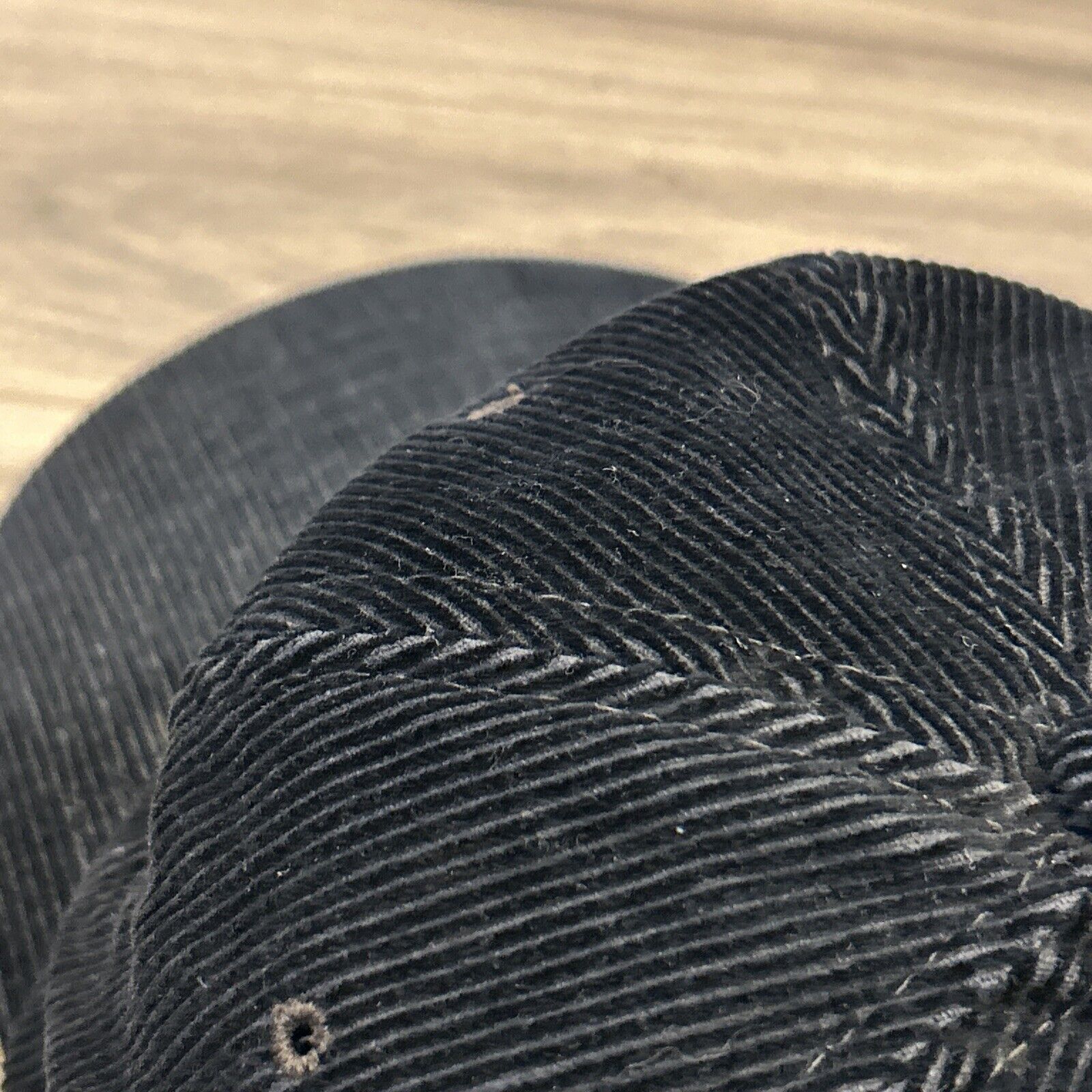 vtg 80s YUPOONG Sun Valley Corduroy Snapback Hat … - image 7