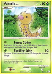 Weedle 86/111 Rising Rivals Reverse Holo