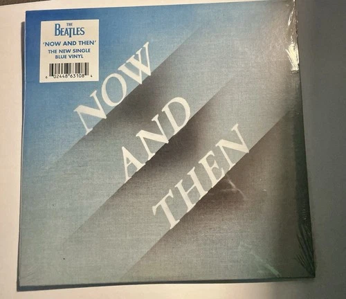 The Beatles Now And Then - 7" 45 RPM SOLID Light Blue Vinyl- Sealed! 2023 OOP
