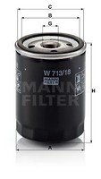 Mann-Filter W713/18 ÖLfilter FüR Buick Chevrolet Oldsmobile Opel Pontiac Rover
