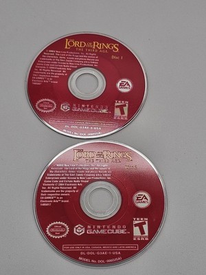 Lord of the Rings: The Third Age Nintendo GameCube No Case Discs Only Tested