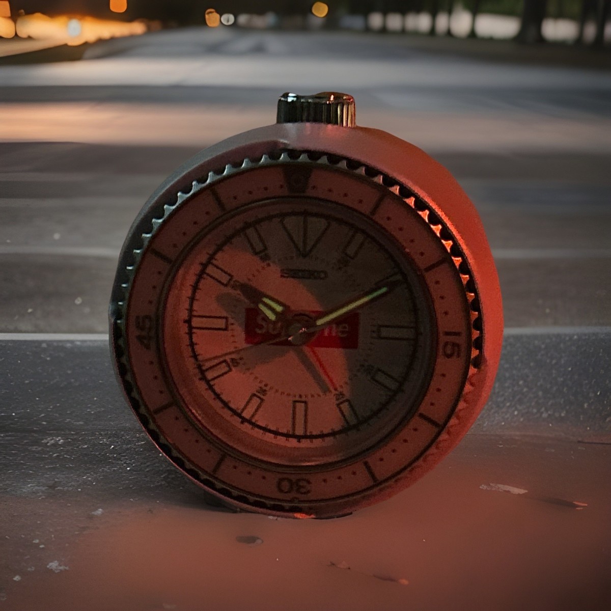 NEW) Supreme / Seiko Mai Alarm Clock | White | Glow in the Dark