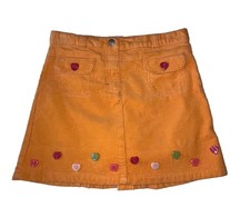 Gymboree POPSTAR ACADEMY Heart Button Corduroy Skirt Skort Size 7
