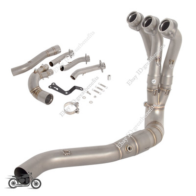 Slip On For Yamaha MT-09 FZ09 Tracer 9 2024 2025 Exhaust System Header Link Pipe