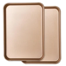 2 Pack 14 X 10 Inches Quality Baking Sheet Pan Slick Carbon Steel Baking Shee...
