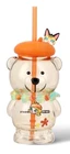 Starbucks x Popmart Molly Bearista Glass 15oz Cold Cup + Sticker