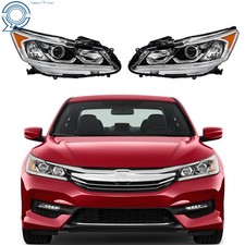 For Honda Accord Sedan 2016-2017 Headlight Halogen Wled Drl Driverpassenger