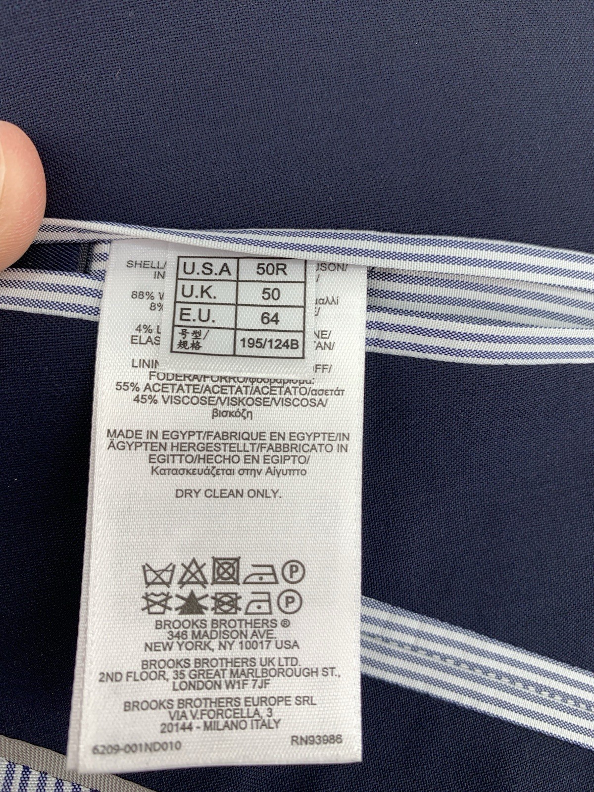 Brooks Brothers Blazer Mens 50R Blue Gold Buttons Sport Coat Explorer Regent NEW thumbnail 8