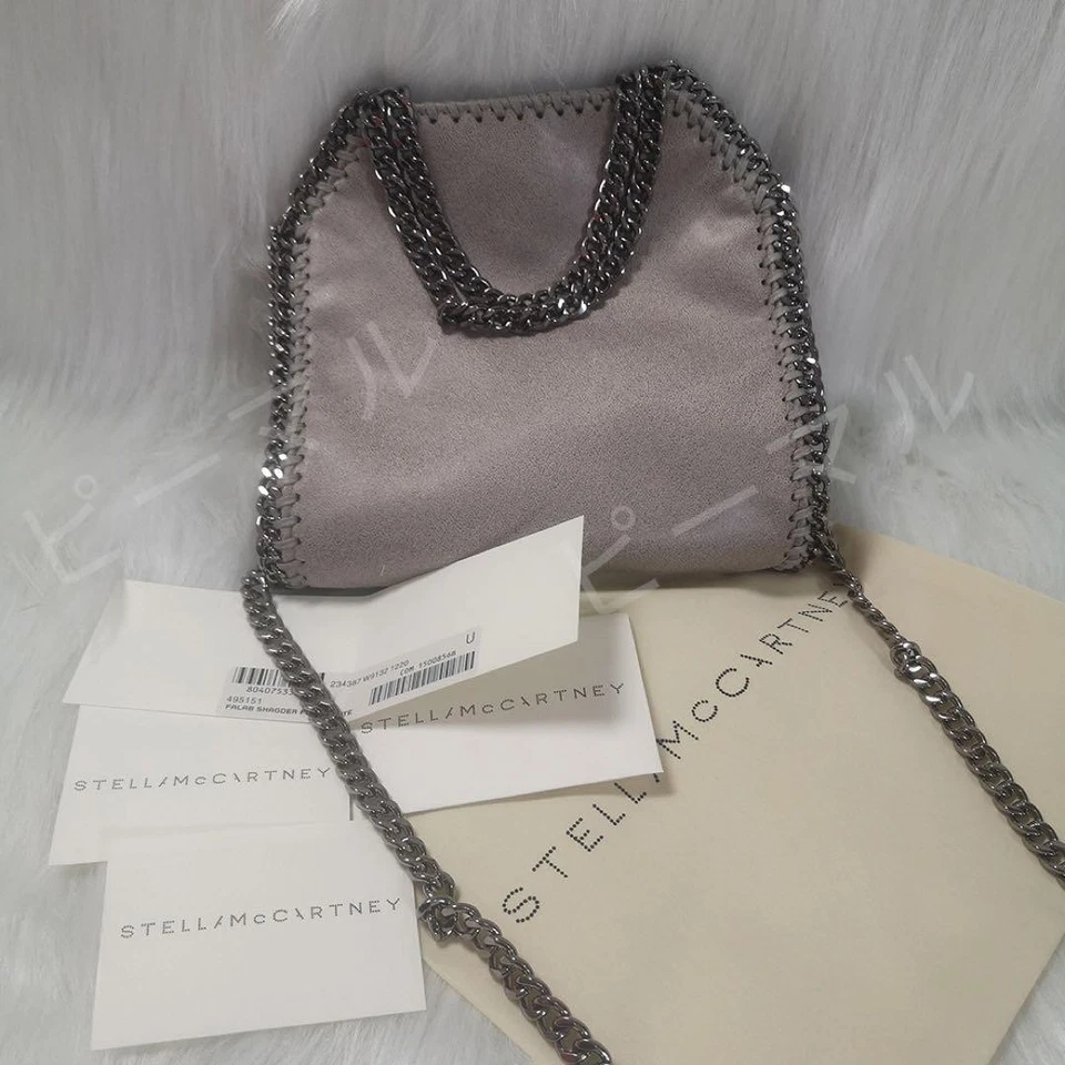 Bolso de Hombro Stella Mccartney Imitación Cuero Falabella Auténtico Gris Mujeres Reino Unido 127860 Foto 2 de 4