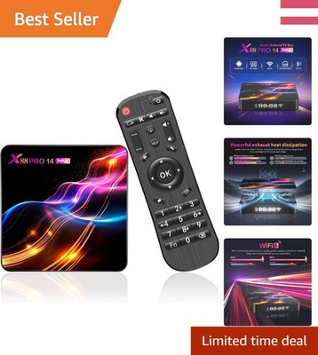 4K Android TV Box - RK3528 Chipset, 4GB RAM, Netflix und YouTube Kompatibilität