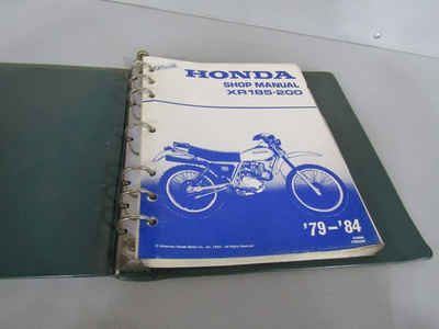 #ad #ad 1979 1984 HONDA XR185 XR200 GENUINE FACTORY SERVICE MANUAL IN A BINDER $49.95