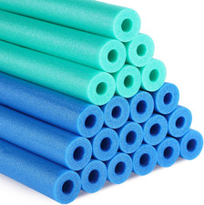 30 Pcs Jumbo Foam Pool Noodles Blue Turquoise 39 Inch Hollow Swim Floating Craft