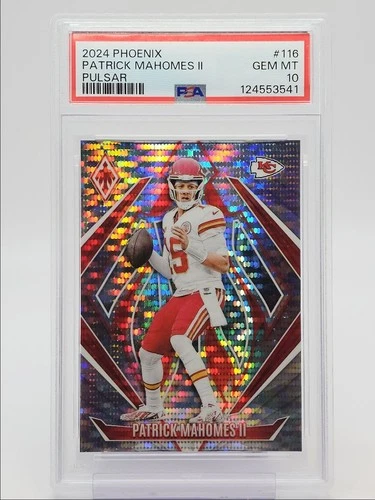 PATRICK MAHOMES II 2024 PHOENIX FOOTBALL PULSAR PRIZM CHIEFS /200 PSA 10 Q0004