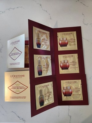 L OCCITANE Divine Harmony Cream Sample,1.5mL x 5pcs, Serum, 1mL x 5pcs.