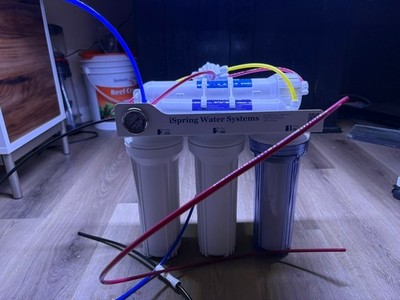 iSpring RCC1D 5-Stage RO/DI Aquarium Water Filter System 150GPD   Used Once