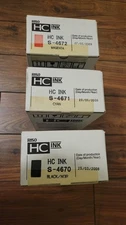 Lot of 3 Genuine RISO HC Inks S-4670 S-4671 S-4672 for HC5000 HC5500 CMK 1050ml