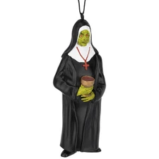 Tree Buddees Creepy Zombie Nun Halloween Horror Ornament Spooky Undead Decor