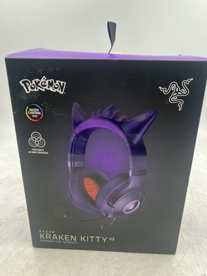 Razer Kraken Kitty V2 Pokemon Gengar Edition Gaming Headset New In Box