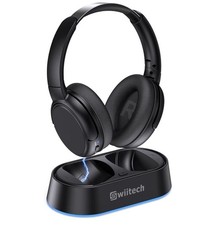 Wireless Headphones for TV Watching, TV Headphones with Transmitter Charging
