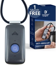 Safety+ 4G Medical Alert System: Fall Detection, GPS Location, 24/7 Black 
