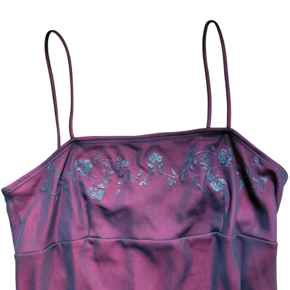 Candy Rocket Maxi Dress Vtg 90s/Y2K Red Black Mesh  Fairy Grunge McBling Gothic - Image 3 of 4