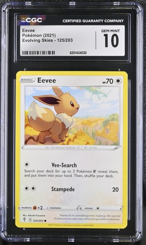 Eevee graded CGC 10 for sale on eBay