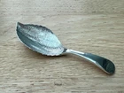 Fine Sterling Silver Leaf Form Caddy Spoon By James W Potter & Sons