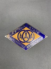 Old Vintage Aaa California State Automobile Association Car Truck Emblem Badge