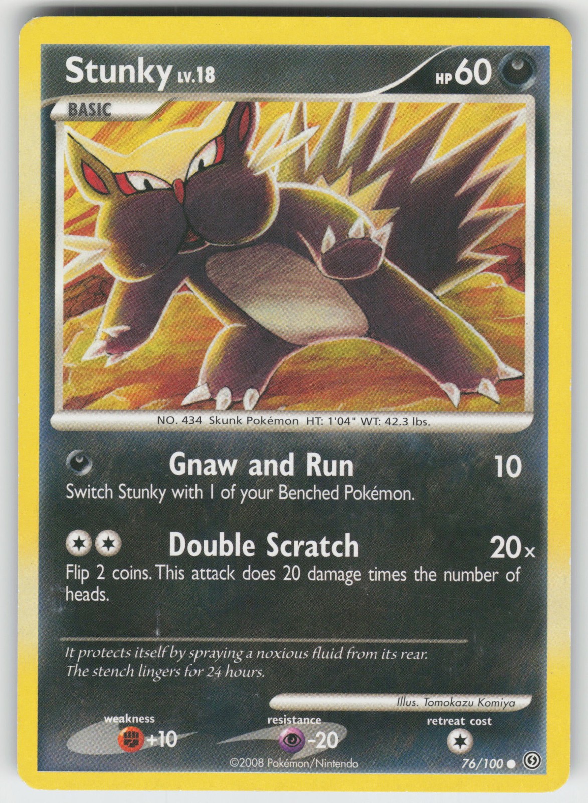 Stunky Common Stormfront 76/100 Pokemon