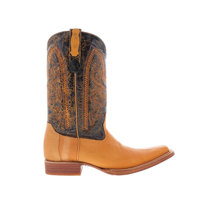 #ad Los Altos Versage Polished Stingray Mens Brown Wide Cowboy Western Boots $135.99