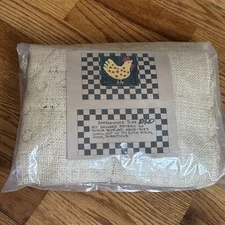 Country Chicken Hooked On Rugs Kit Canvas Pattern Hand Dyed Wool 10 X 10