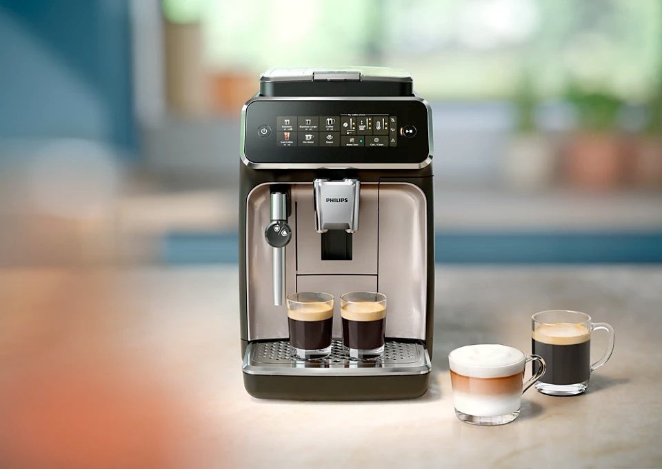 Philips 3300 Super Automatic Espresso Machine | 5 Recipe | EP3326/90