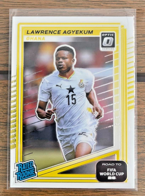 2025-26 Panini Donruss World Cup Lawrence Agyekum Optic Rated Rookie Ghana
