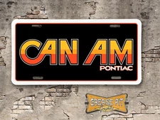 Pontiac Can Am Novelty License Plate - Choose Color