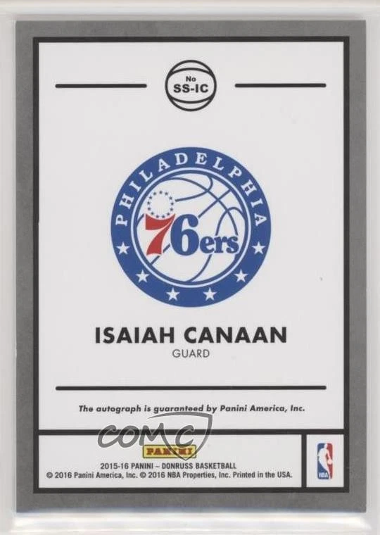 2015-16 Panini Donruss Signature Series Isaiah Canaan #SS-IC Auto - Image 2 of 2