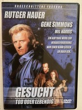 DVD  GESUCHT  TOD  ODER  LEBENDIG   1986  UNCUT  FASSUNG   RUTGER  HAUER