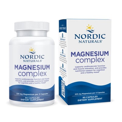 Nordic Naturals Magnesium Complex - Unique Chelated Tri-Magnesium Formula, 90 Ct