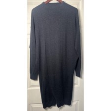 AllSaints Casa Dress Black Wool Cashmere Knit Sweater Dress UK 14 US 10