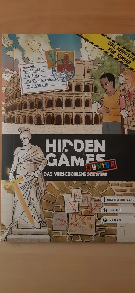 Hidden Games - Krimi Brettspiel - Das verschollene Schwert - Escape Room Spiel - Bild 1 von 1