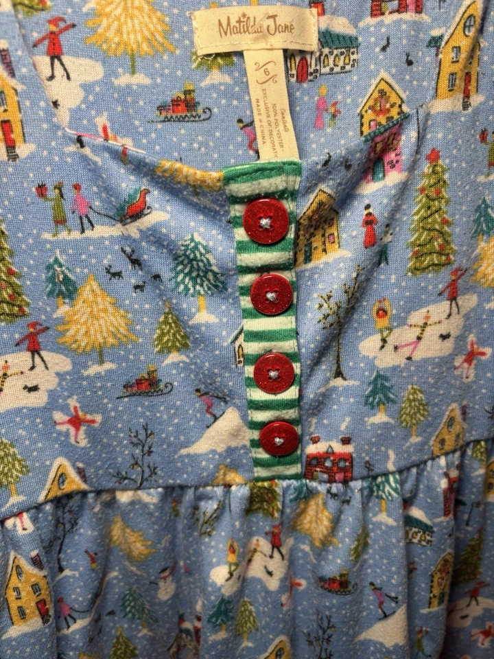 Camisón Matilda Jane Solsticio de Invierno Patrón de Vacaciones Foto 2 de 3