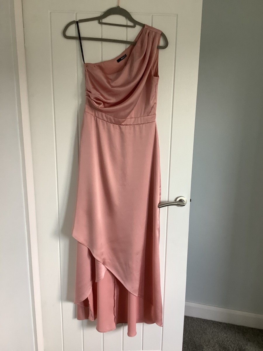 TFNC London Bridesmaids Dress Rose Pink Off Shoulder Style Size 10 | eBay UK
